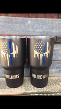 Load image into Gallery viewer, Thin Blue, or Red Line punisher tumbler