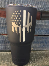 Load image into Gallery viewer, Thin Blue, or Red Line punisher tumbler