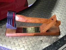 Load image into Gallery viewer, Thin red line axe  firefighter award.
