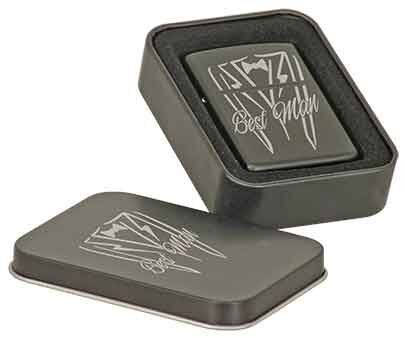 Wedding gift groomsmen lighters with laser engraved design/text