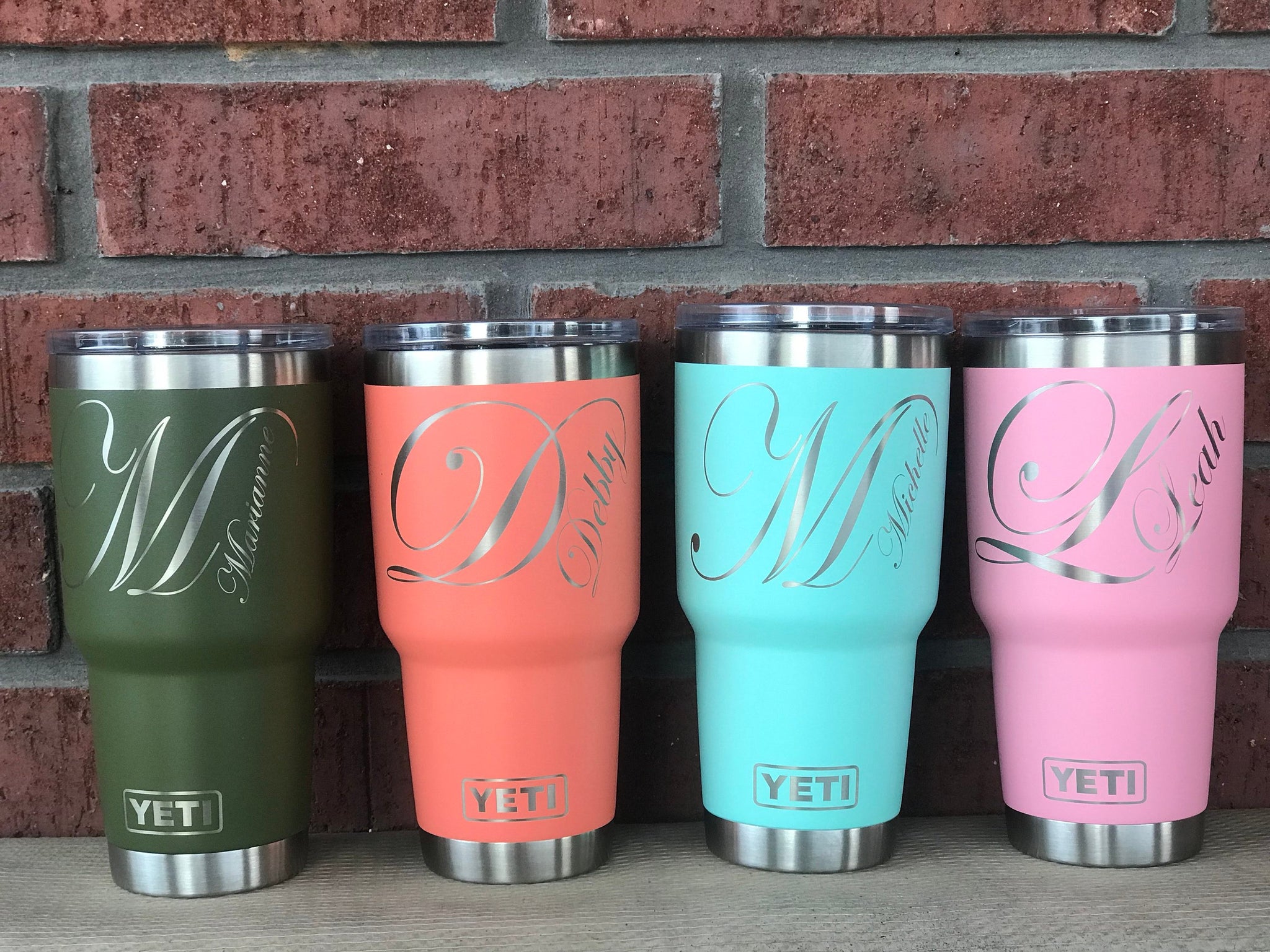Custom Duracoat Color YETI Rambler Wine Cup - Personalize with Your Logo,  Monogram, or Design. Laser Engraved.