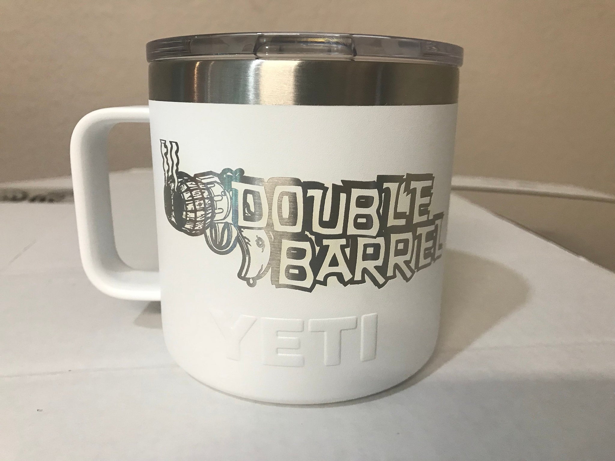 Pre-Coated YETI 14 oz MUG with laser engraved monogram or image