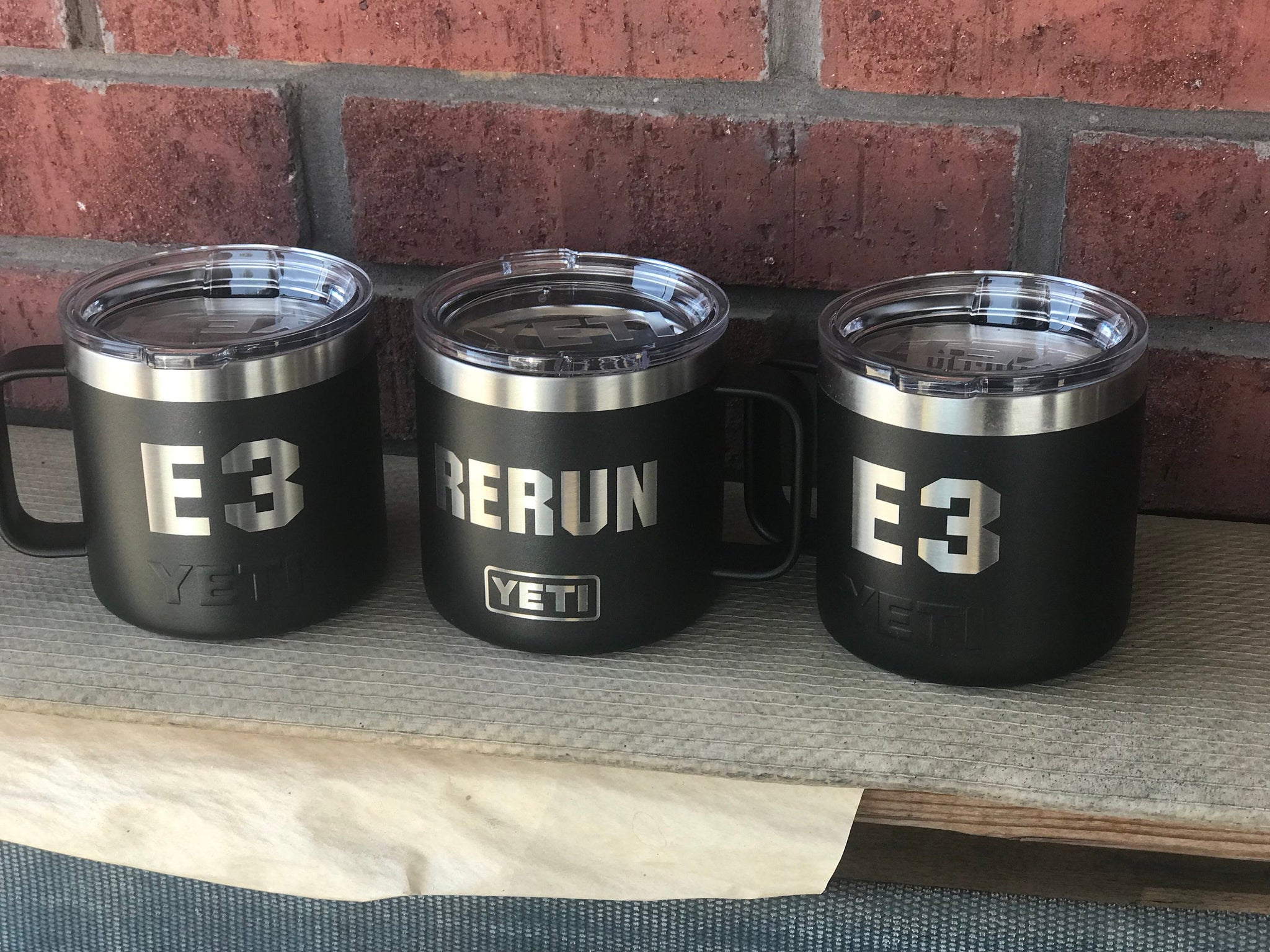 Pre-coated YETI 14 Oz MUG With Laser Engraved Monogram or Image 